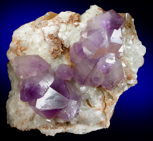 Quartz var. Amethyst Quartz from Saltman Prospect, Sweden, Oxford County, Maine