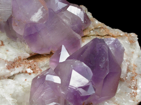 Quartz var. Amethyst Quartz from Saltman Prospect, Sweden, Oxford County, Maine