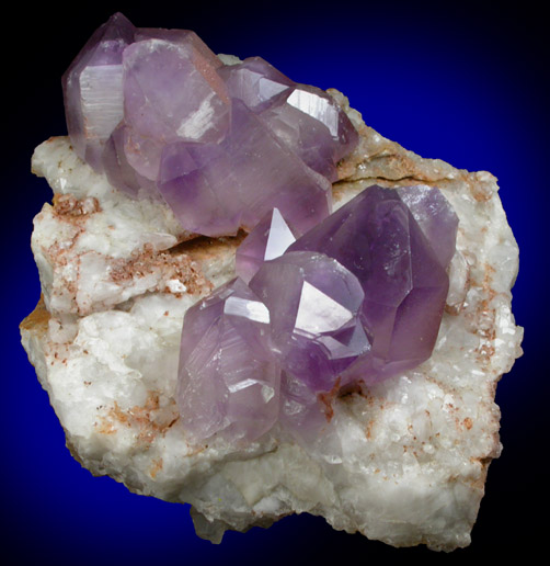 Quartz var. Amethyst Quartz from Saltman Prospect, Sweden, Oxford County, Maine