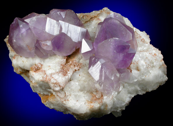 Quartz var. Amethyst Quartz from Saltman Prospect, Sweden, Oxford County, Maine