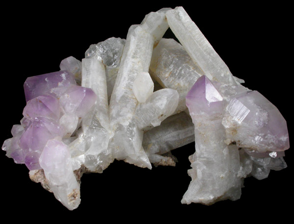 Quartz var. Amethyst Quartz from Deer Hill, Stow, Oxford County, Maine