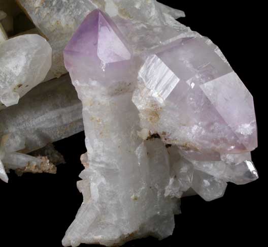 Quartz var. Amethyst Quartz from Deer Hill, Stow, Oxford County, Maine