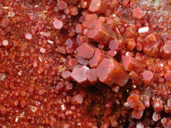 Vanadinite from Old Yuma Mine, 200' Level, west of Tucson, Pima County, Arizona