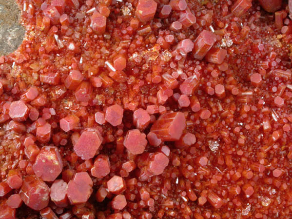 Vanadinite from Old Yuma Mine, 200' Level, west of Tucson, Pima County, Arizona