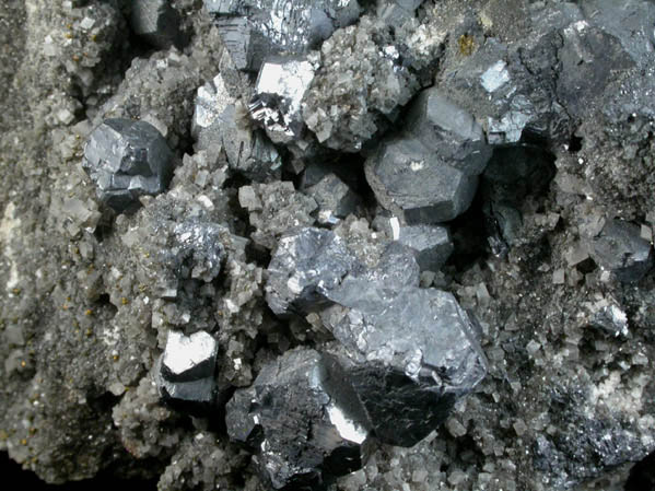 Galena, Dolomite, Chalcopyrite from Fletcher Mine, Viburnum Trend, Reynolds County, Missouri