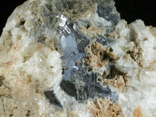 Galena in Quartz from Wheatley Mine, Phoenixville, Chester County, Pennsylvania