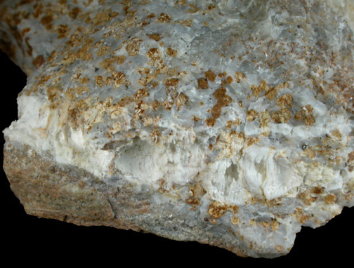 Huntite vein in Calcite from Crestmore Quarry, Crestmore, Riverside County, California