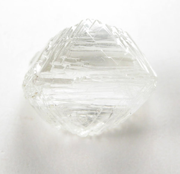 Diamond (1.92 carat cuttable gem-grade pale-yellow octahedral crystal) from Jericho Mine, Nunavut, Canada