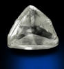 Diamond (0.78 carat pale-gray macle, twinned crystal) from Diavik Mine, East Island, Lac de Gras, Northwest Territories, Canada