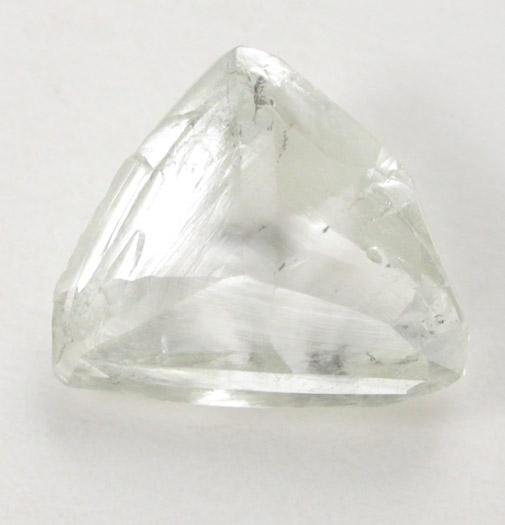 Diamond (0.78 carat pale-gray macle, twinned crystal) from Diavik Mine, East Island, Lac de Gras, Northwest Territories, Canada