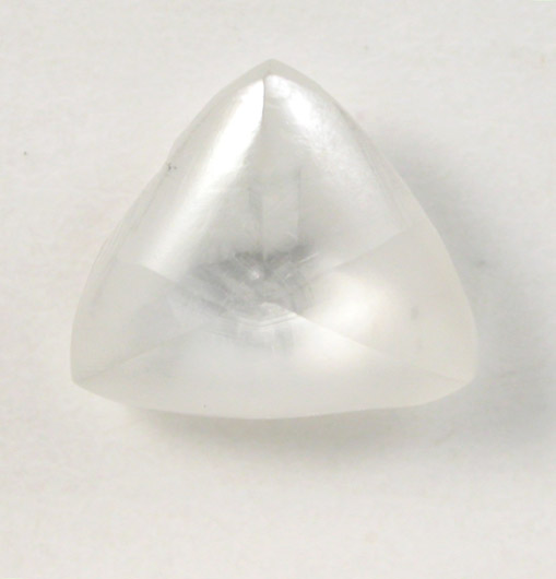 Diamond (0.62 carat colorless macle, twinned crystal) from Diavik Mine, East Island, Lac de Gras, Northwest Territories, Canada