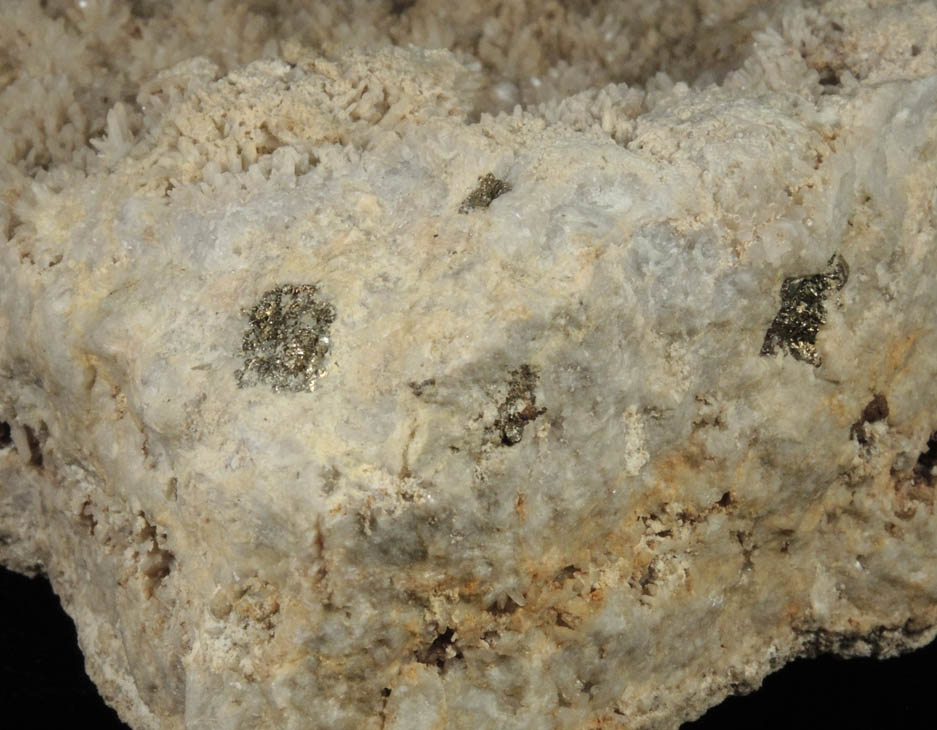 Quartz with Pyrite from Gorge Road condominium excavation, Edgewater, Palisades Sill, Bergen County, New Jersey