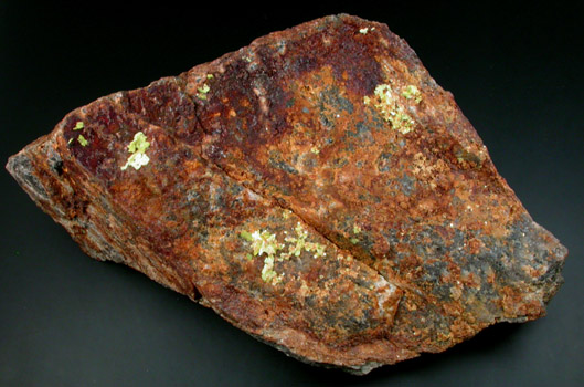 Autunite on Uraninite from Midnight Mine, Deer Trail District, Stevens County, Washington