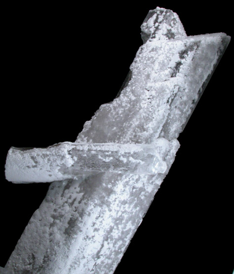 Gypsum var. Selenite with Smithsonite and Hydrozincite from Mina la Platosa, Bermejillo, Durango, Mexico