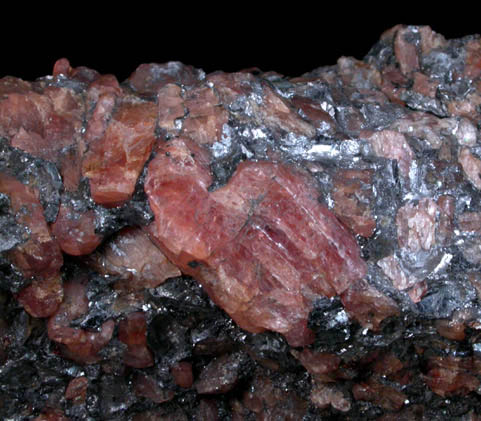 Bustamite in Galena from NBH Mine, Broken Hill, New South Wales, Australia