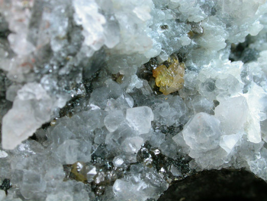 Sphalerite, Calcite, Quartz from Balmat, St. Lawrence County, New York
