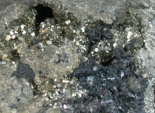 Pyrite, Enargite, Chalcocite from Colquijirca Mine, Tinyahuarco District, Pasco Department, Peru