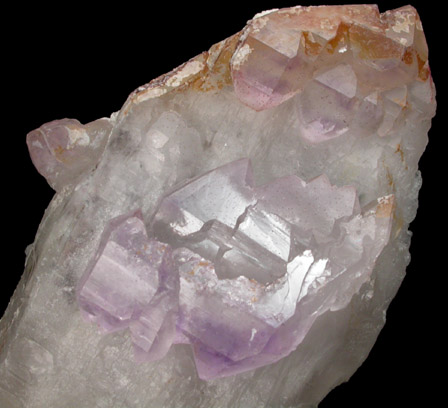 Quartz var. Amethyst on Quartz from Ras Koh Range, Baluchistan, Pakistan