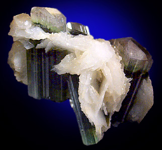 Elbaite Tourmaline in Cleavelandite from Stak Nala, Skardu Road, Gilgit-Baltistan, Pakistan