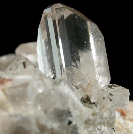 Topaz on Quartz from Dassu, Braldu Valley, Baltistan, Gilgit-Baltistan, Pakistan