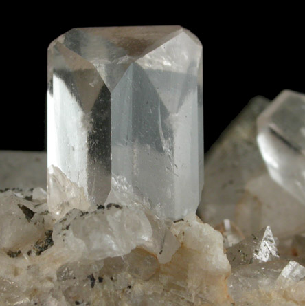 Topaz on Quartz from Dassu, Braldu Valley, Baltistan, Gilgit-Baltistan, Pakistan