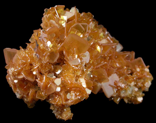 Wulfenite from Touissit Mine, 21 km SSE of Oujda, Jerada Province, Oriental, Morocco