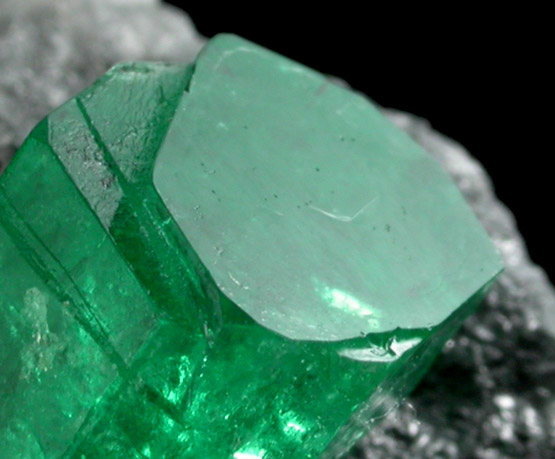 Beryl var. Emerald in Calcite from Coscuez Mine, Vasquez-Yacop District, Boyac Department, Colombia