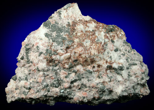 Mcgovernite on Calcite, Willemite, Franklinite from Sterling Mine, Ogdensburg, Franklin District, Sussex County, New Jersey (Type Locality for Mcgovernite)