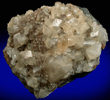 Calcite over Stilbite from Moore's Station Quarry, 44 km northeast of Philadelphia, Mercer County, New Jersey