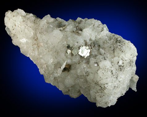 Pyrite on Datolite pseudomorph after Anhydrite from Millington Quarry, Bernards Township, Somerset County, New Jersey