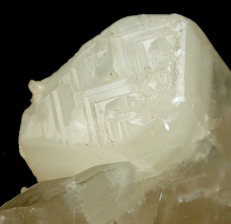 Calcite (with rare pinacoid face on termination) from Laurel Hill (Snake Hill) Quarry, Secaucus, Hudson County, New Jersey