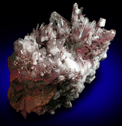 Hemimorphite and Calcite from Santa Eulalia District, Aquiles Serdn, Chihuahua, Mexico