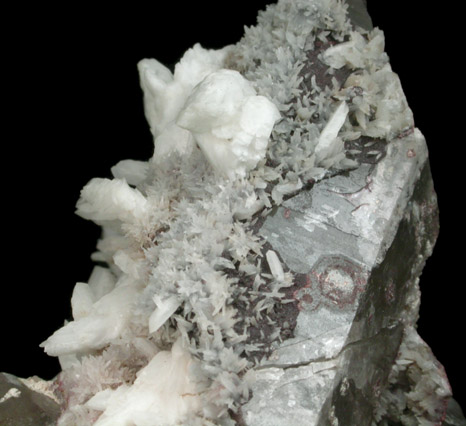 Albite and Orthoclase on Quartz from Valentine Mine, Harrisville, Lewis County, New York