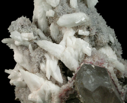 Albite and Orthoclase on Quartz from Valentine Mine, Harrisville, Lewis County, New York