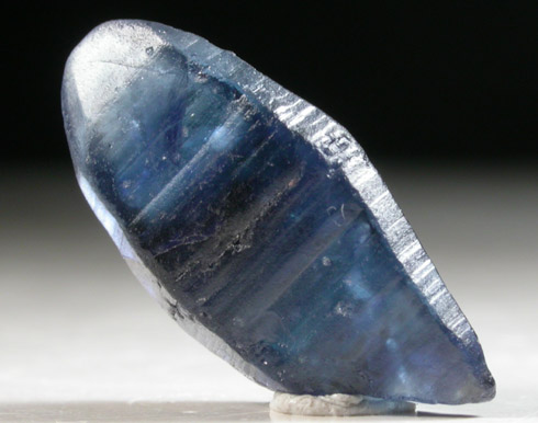 Corundum var. Blue Sapphire from Central Highland Belt, near Ratnapura, Sabaragamuwa Province, Sri Lanka (formerly Ceylon)