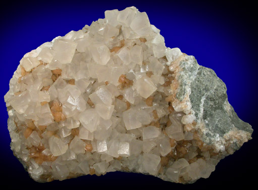 Calcite and Stilbite-Ca from Moore's Station, Mercer County, New Jersey