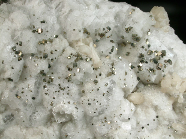 Apophyllite, Pyrite, Stilbite-Ca from Laurel Hill (Snake Hill) Quarry, Secaucus, Hudson County, New Jersey