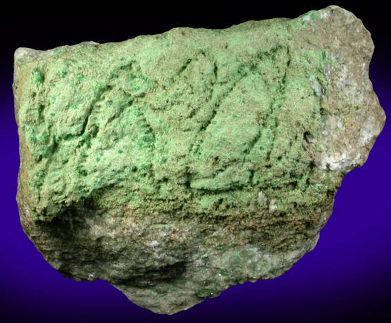 Grossular Garnet (chrome-rich) from Orford Nickel Mine, 5.6 km southwest of Saint-Denis-de-Brompton, Qubec, Canada