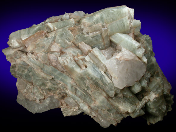 Tremolite in Quartz from ZCA exploratory site near Colton, St. Lawrence County, New York