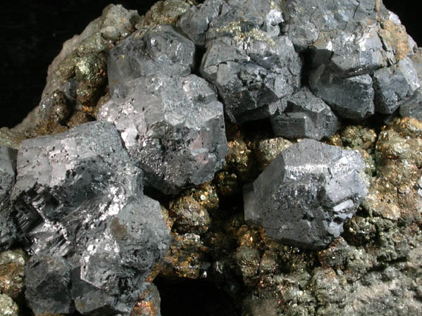 Galena, Chalcopyrite, Dolomite from Viburnum Trend, Reynolds County, Missouri