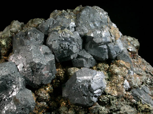 Galena, Chalcopyrite, Dolomite from Viburnum Trend, Reynolds County, Missouri