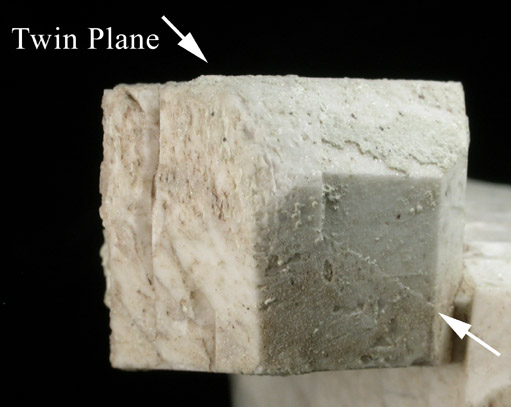 Microcline (Baveno-law twinned) from Moat Mountain, Hale's Location, Carroll County, New Hampshire