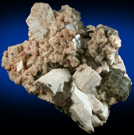 Microcline, Albite, Quartz, Muscovite, Florencite-(Ce) from Mina Rumi, Belen Department, Catamarca, Argentina