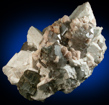 Microcline, Albite, Quartz, Muscovite, Florencite-(Ce) from Mina Rumi, Belen Department, Catamarca, Argentina