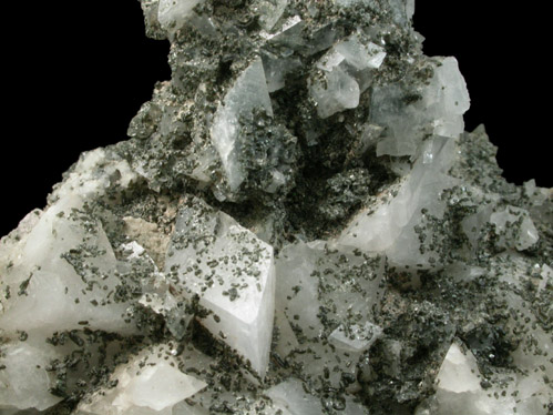 Orthoclase var. Adularia with Chlorite from Lago di Agaro, Val d'Ossola, Piemonte, Italy