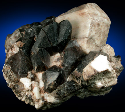 Microcline with Smoky Quartz from Bighorn Crags, Lemhi County, Idaho