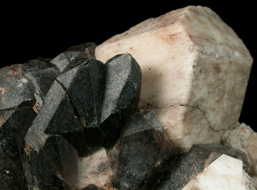 Microcline with Smoky Quartz from Bighorn Crags, Lemhi County, Idaho