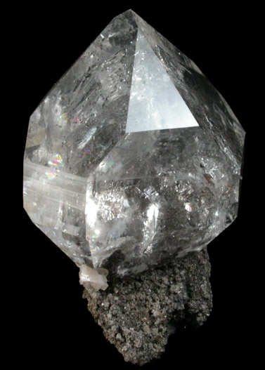 Quartz var. Herkimer Diamond with Dolomite from Eastern Rock Products Quarry (Benchmark Quarry), St. Johnsville, Montgomery County, New York