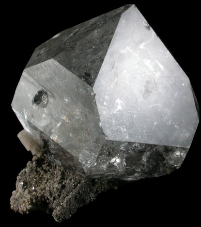 Quartz var. Herkimer Diamond with Dolomite from Eastern Rock Products Quarry (Benchmark Quarry), St. Johnsville, Montgomery County, New York