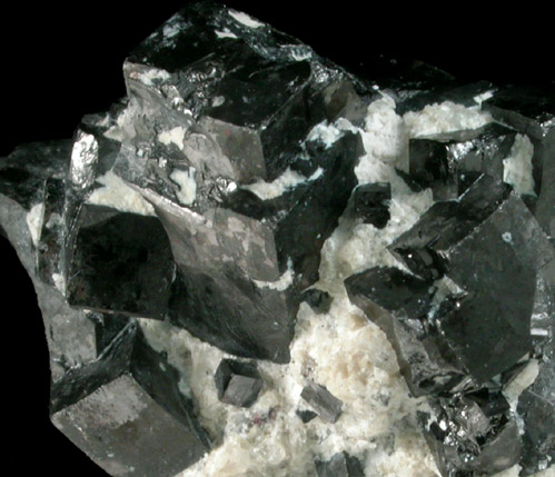 Magnetite (rare cubic crystal form) with Talc from ZCA Mine No. 4, Fowler Ore Body, 2500' Level, Balmat, St. Lawrence County, New York